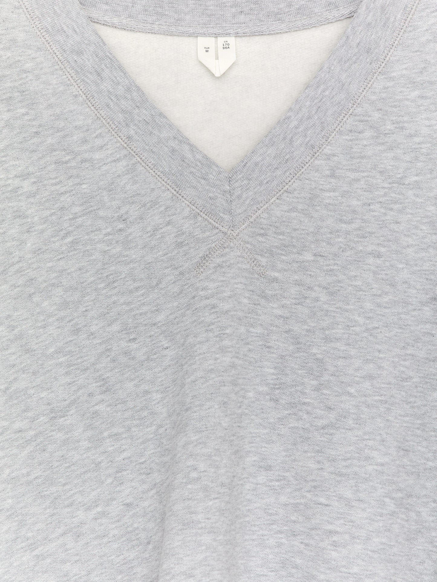 V-Neck Sweatshirt - Grey - Image 2